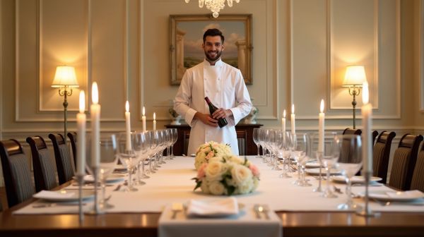 Chef à domicile ou restaurant étoilé : le calcul honnête pour une table de huit