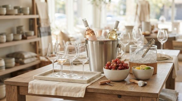 Guide d'achat pour accessoires à servir blancs et rosés frais