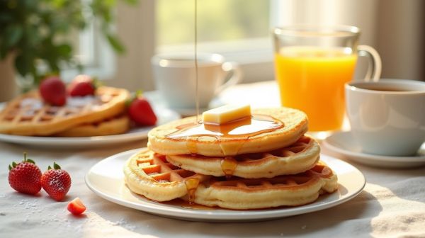 Les pancakes et waffles : un régal pour vos petits déjeuners
